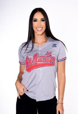 CAMISA OFICIAL ALTERNATIVA II  DAMA TIBURONES DE LA GUAIRA GRIS