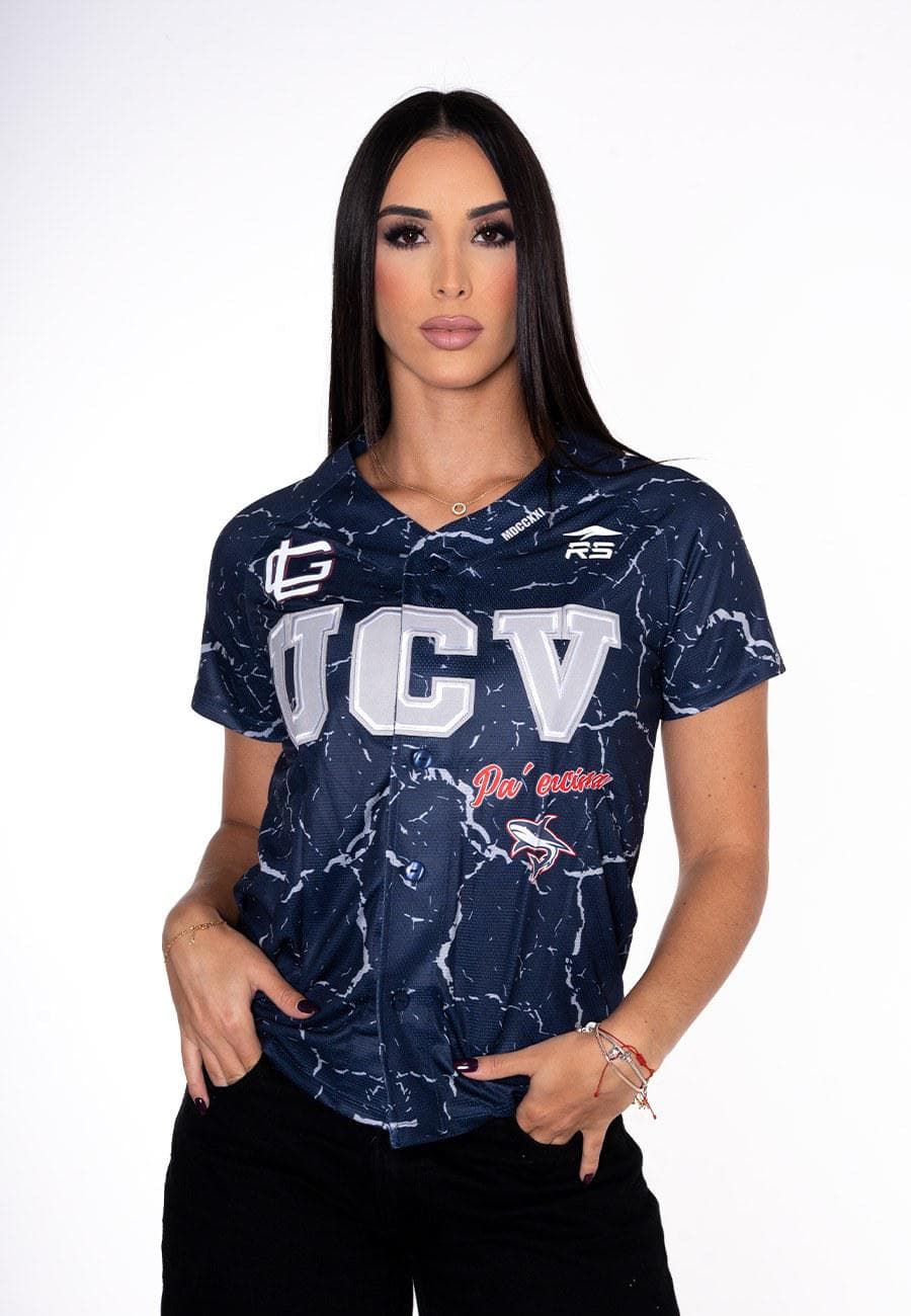 CAMISA OFICIAL CITY CONNECT DAMA TIBURONES DE LA GUAIRA AZUL MARINO - 1