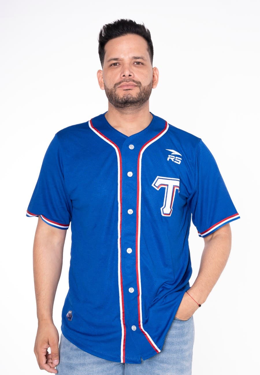 CAMISA OFICIAL VISITA JUVENIL TIBURONES DE LA GUAIRA AZUL - 1