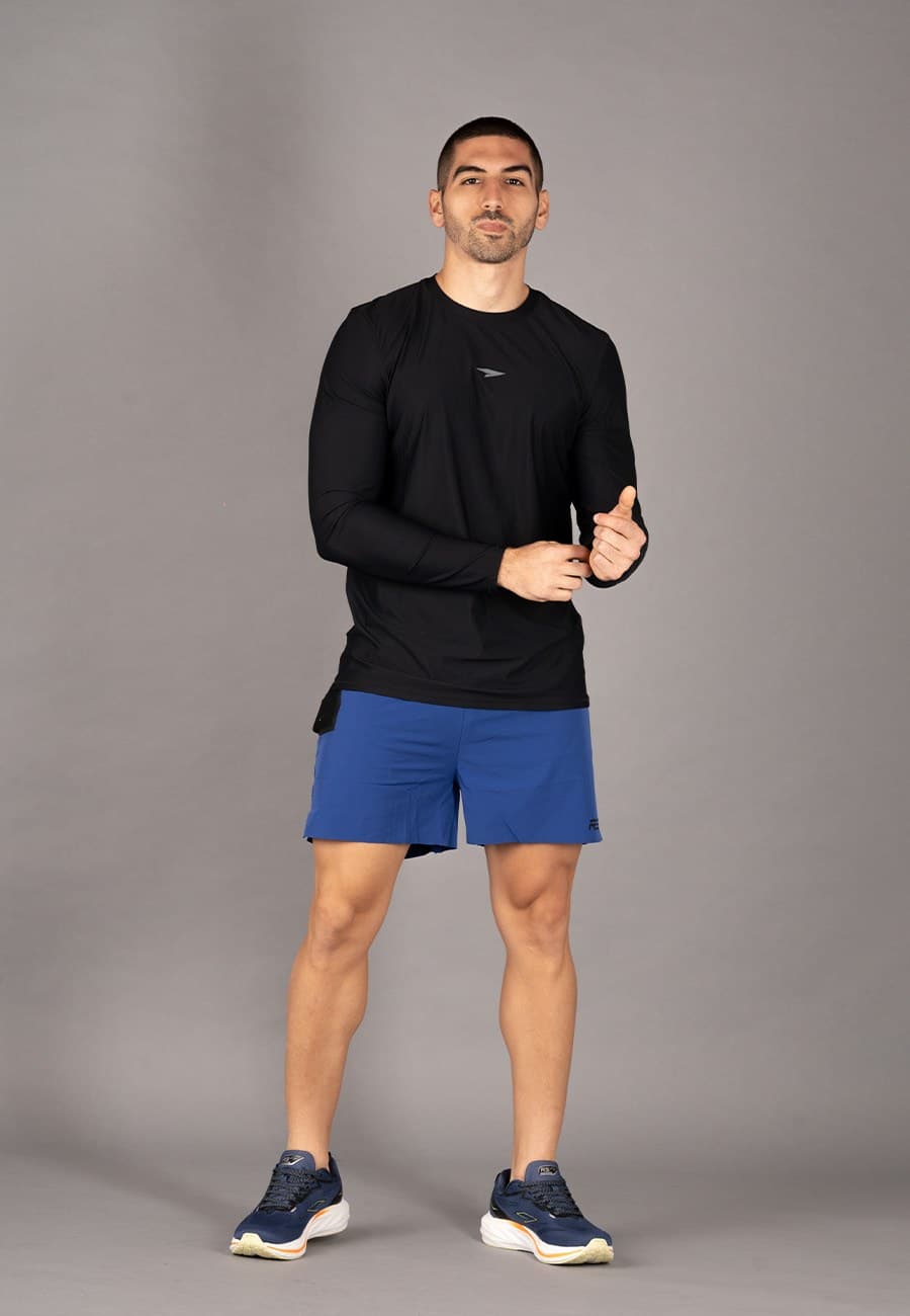 SUN MEN LONG SLEEVE SHIRT MEN - BLACK - 1