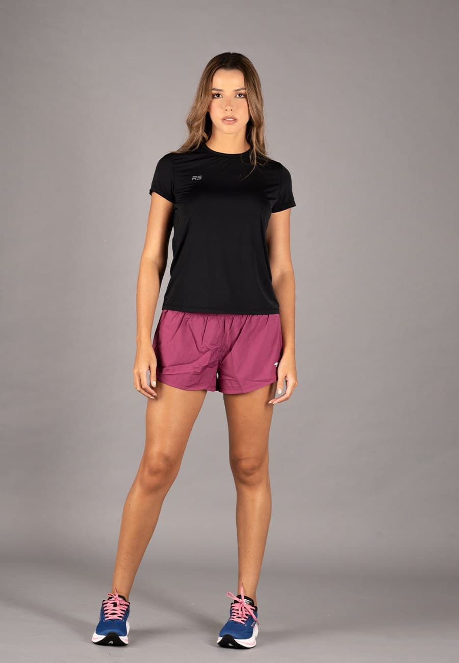 SUN SHIRT SS WOMEN - BLACK - 1